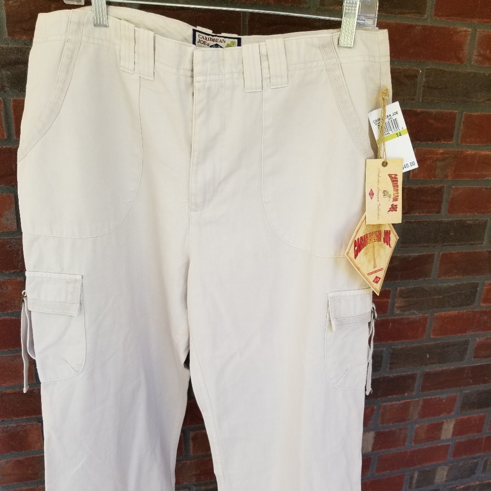 Caribbean Joe Let Go Women's Size 14 Sand Capris